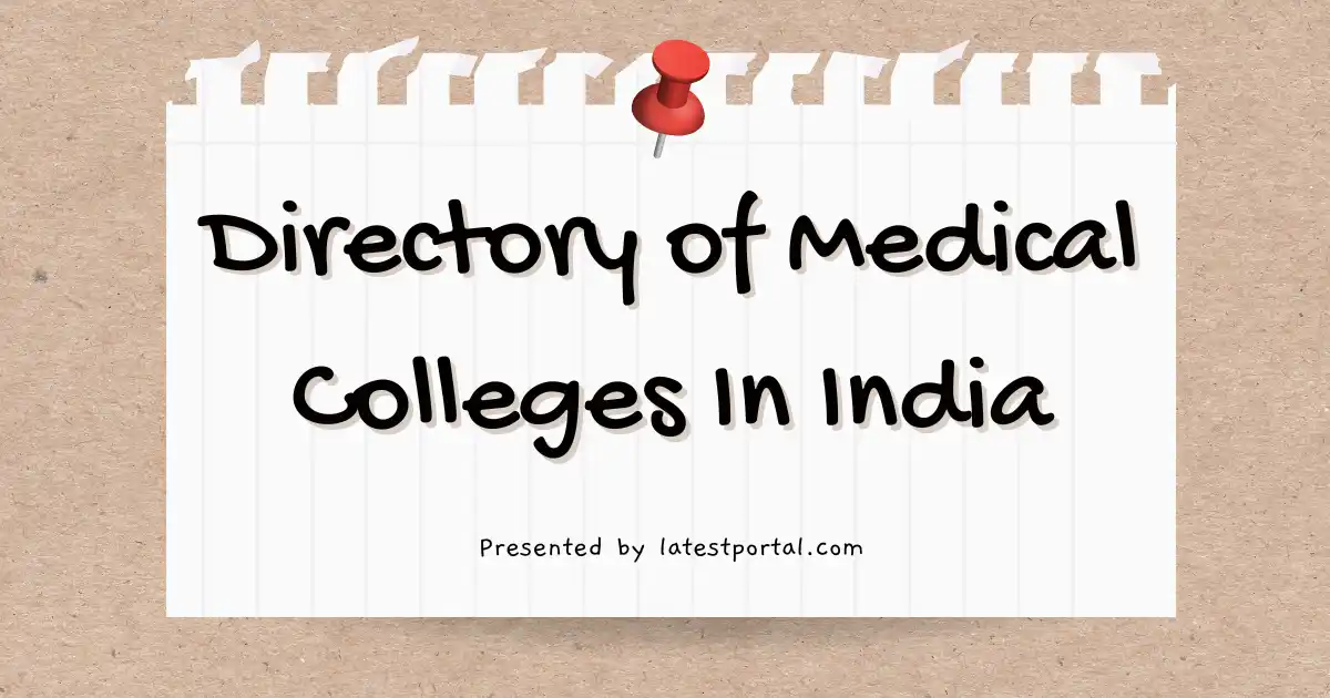 India All State Medical Colleges List 2024